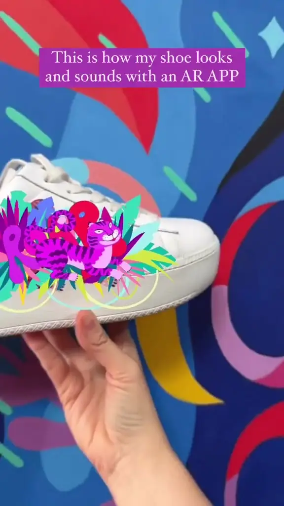 Painted shoes that carry their own animation, by Superama