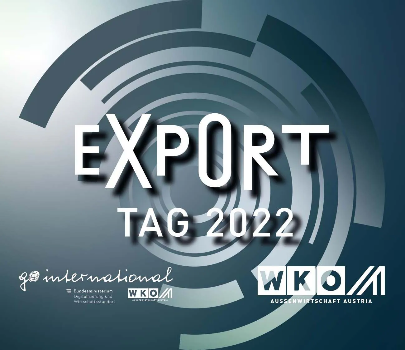 Export Tag 2022 key visual with the go international and WKO Aussenwirtschaft Austria logos