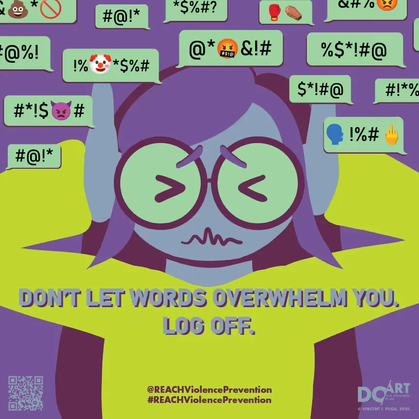 Augmented reality anti-cyberbullying posters at UT El Paso, made with Artivive